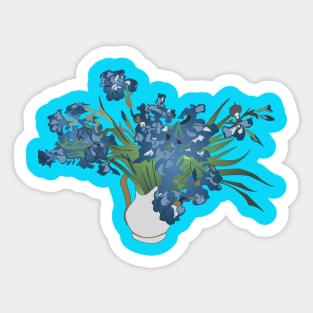 The blue roses Sticker